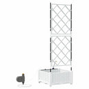 Have Blomsterkrukke Hvid 40 x 40 x 126 cm Plastik