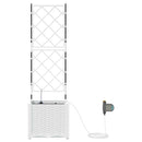 Have Blomsterkrukke Hvid 40 x 40 x 142 cm Plastik