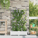 Have Blomsterkrukke 2 pcs Hvid 80 x 40 x 126 cm Plastik