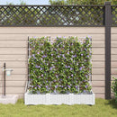 Have Blomsterkrukke 3 pcs Hvid 120 x 40 x 126 cm Plastik