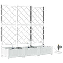 Have Blomsterkrukke 3 pcs Hvid 120 x 40 x 126 cm Plastik
