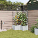 Have Blomsterkrukke 3 pcs Hvid 80 x 80 x 142 cm Plastik