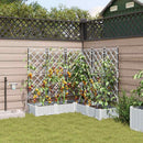 Have Blomsterkrukke 5 pcs Hvid 120 x 120 x 126 cm Plastik