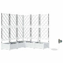 Have Blomsterkrukke 5 pcs Hvid 120 x 120 x 126 cm Plastik
