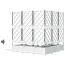 Have Blomsterkrukke 5 pcs Hvid 120 x 120 x 126 cm Plastik