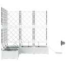 Have Blomsterkrukke 5 pcs Hvid 120 x 120 x 126 cm Plastik