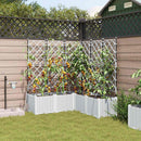 Have Blomsterkrukke 5 pcs Hvid 120 x 120 x 142 cm Plastik