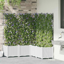 Have Blomsterkrukke 5 pcs Hvid 120 x 120 x 142 cm Plastik