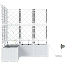 Have Blomsterkrukke 5 pcs Hvid 120 x 120 x 142 cm Plastik