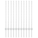 Indlejret hegnspost 11 pcs Sølv 140 cm Pulverlakeret stål