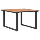 Sofabord Sort og Brunt 55 x 55 x 35 cm Pulverlakeret stål
