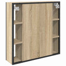 Spejlskab med hylde Sonoma eg 60 x 16 x 60 cm Konstrueret træ