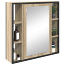Spejlskab med hylde Sonoma eg 60 x 16 x 60 cm Konstrueret træ