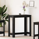 Barbord 102 x 50 x 103.5 cm Konstrueret træ Sort eg Rektangulær