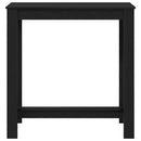 Barbord 102 x 50 x 103.5 cm Konstrueret træ Sort eg Rektangulær