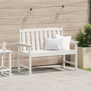 Havebænk Hvid 120 x 59 x 88 cm HDPE