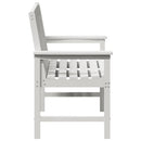 Havebænk Hvid 120 x 59 x 88 cm HDPE