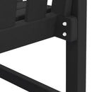 Havebænk Sort 120 x 59 x 88 cm HDPE