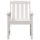 Havemøbel spise stol 2 pcs Hvid 65,5 x 59 x 88 cm HDPE
