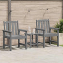 Havemøbel spise stol 2 pcs Lysegrå 65,5 x 59 x 88 cm HDPE