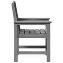 Havemøbel spise stol 2 pcs Lysegrå 65,5 x 59 x 88 cm HDPE
