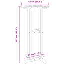Barbord Hvid 55 x 55 x 107 cm Polyethylen