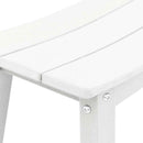 Barbænk 2 pcs Hvid 52 x 43 x 73,5 cm HDPE