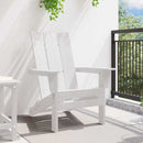 Foldbar Adirondack Stol Hvid 80,5 x 74,5 x 92 cm HDPE