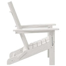 Foldbar Adirondack Stol Hvid 80,5 x 74,5 x 92 cm HDPE