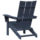 Foldbar Adirondack Stol Mørkeblå 80,5 x 74,5 x 92 cm HDPE