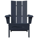 Foldbar Adirondack Stol Mørkeblå 80,5 x 74,5 x 92 cm HDPE