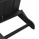 Foldbar Adirondack Stol Sort 80,5 x 74,5 x 92 cm HDPE