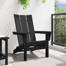 Foldbar Adirondack Stol Sort 80,5 x 74,5 x 92 cm HDPE