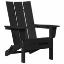 Foldbar Adirondack Stol Sort 80,5 x 74,5 x 92 cm HDPE