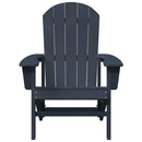Adirondack-stol Mørkeblå 82 x 74 x 92 cm HDPE