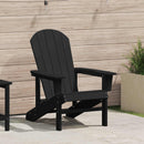 Adirondack-stol Sort 82 x 74 x 92 cm HDPE