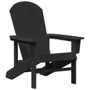 Adirondack-stol Sort 82 x 74 x 92 cm HDPE