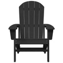 Adirondack-stol Sort 82 x 74 x 92 cm HDPE