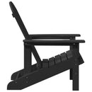 Adirondack-stol Sort 82 x 74 x 92 cm HDPE