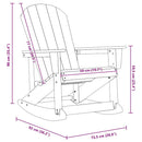 Adirondack gyngestol Sort 92 x 73,5 x 92 cm HDPE