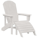 Adirondack-stol Hvid 82 x 74 x 92 cm HDPE