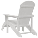 Adirondack-stol Hvid 82 x 74 x 92 cm HDPE