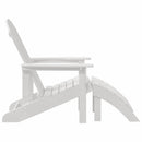 Adirondack-stol Hvid 82 x 74 x 92 cm HDPE