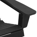 Adirondack-stol Sort 82 x 74 x 92 cm HDPE
