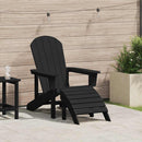 Adirondack-stol Sort 82 x 74 x 92 cm HDPE