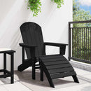 Adirondack-stol Sort 82 x 74 x 92 cm HDPE