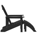 Adirondack-stol Sort 82 x 74 x 92 cm HDPE