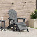 Adirondack-stol Lysegrå 82 x 74 x 92 cm HDPE