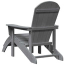 Adirondack-stol Lysegrå 82 x 74 x 92 cm HDPE