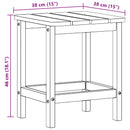 Sidebord Hvid 38 x 38 x 46 cm Polyethylen